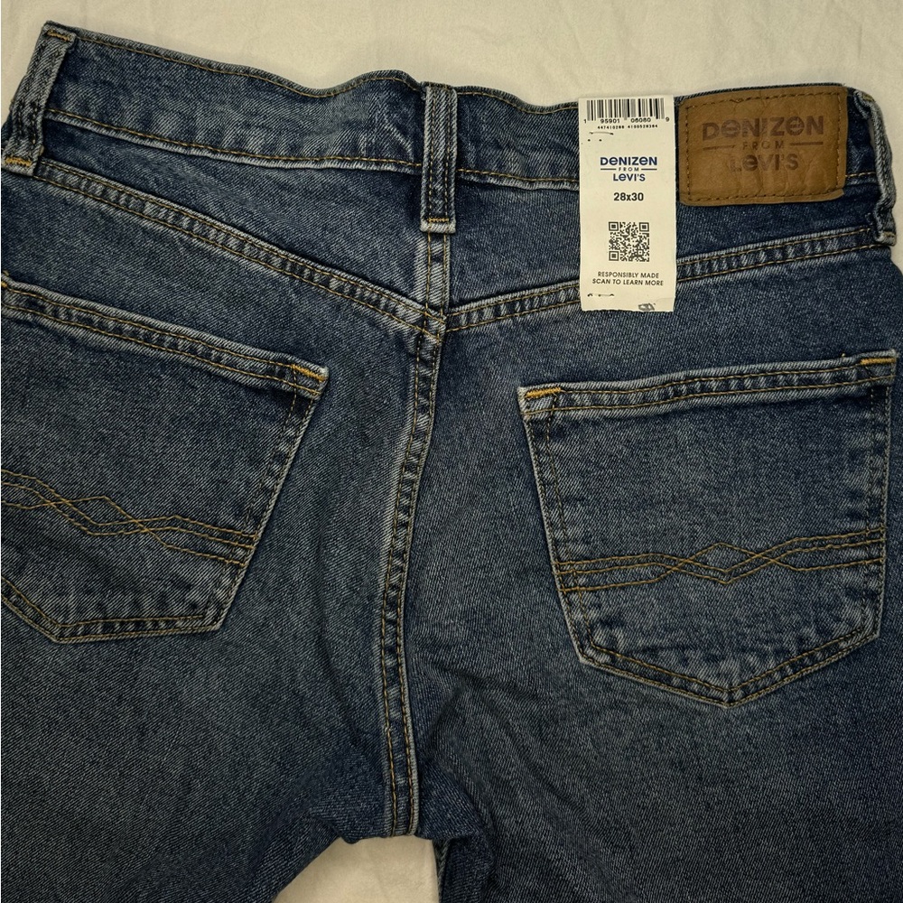 NWT Levi’s Jeans Dark Blue Denim Slim Men Denizen from Levi's 28 x 30 NEW - Picture 3 of 7